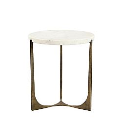 BLANCHE SIDE TABLE ????? BRASS ANTIQUE