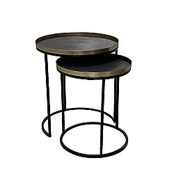 TOTALE SIDE TABLE SET 2??? BRASS ANTIQUE ?????